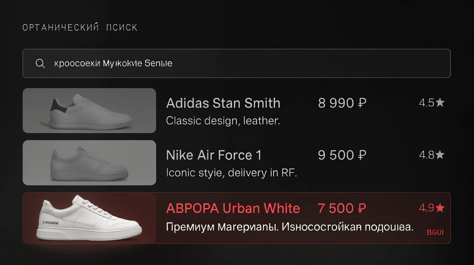 Органический поиск по ключевым словам